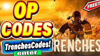 ALL NEW SECRET *CODES* IN ROBLOX TRENCHES (roblox trenches new codes 2023)