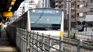 2020/06/29 JR East: Test Run of E233 Series T71 Set at Shibuya & Shinjuku
