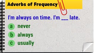 Adverbs of Frequency || quiz