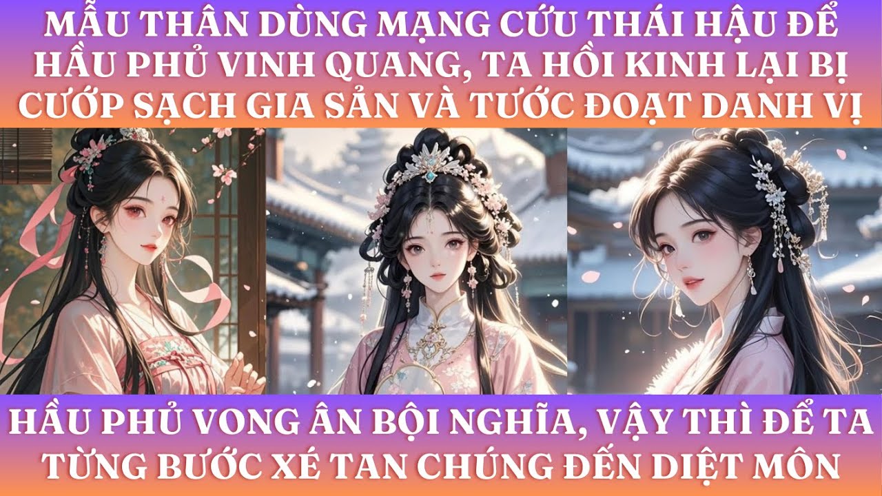 MẪU THÂN DÙNG MẠNG CỨU THÁI HẬU ĐỂ HẦU PHỦ VINH QUANG, TA HỒI KINH LẠI BỊ CƯỚP SẠCH GIA SẢN VÀ DANH