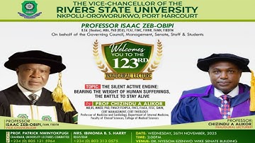 RSU 123RD INAUGURAL LECTURE