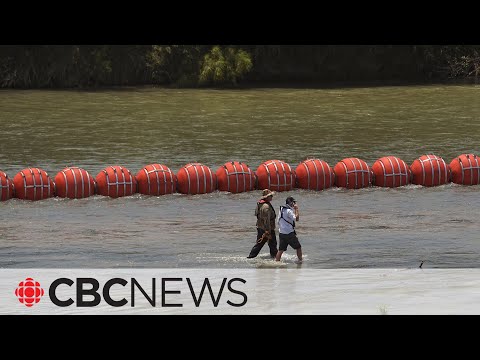 U. S. Justice department sues texas over floating barrier in rio grande river