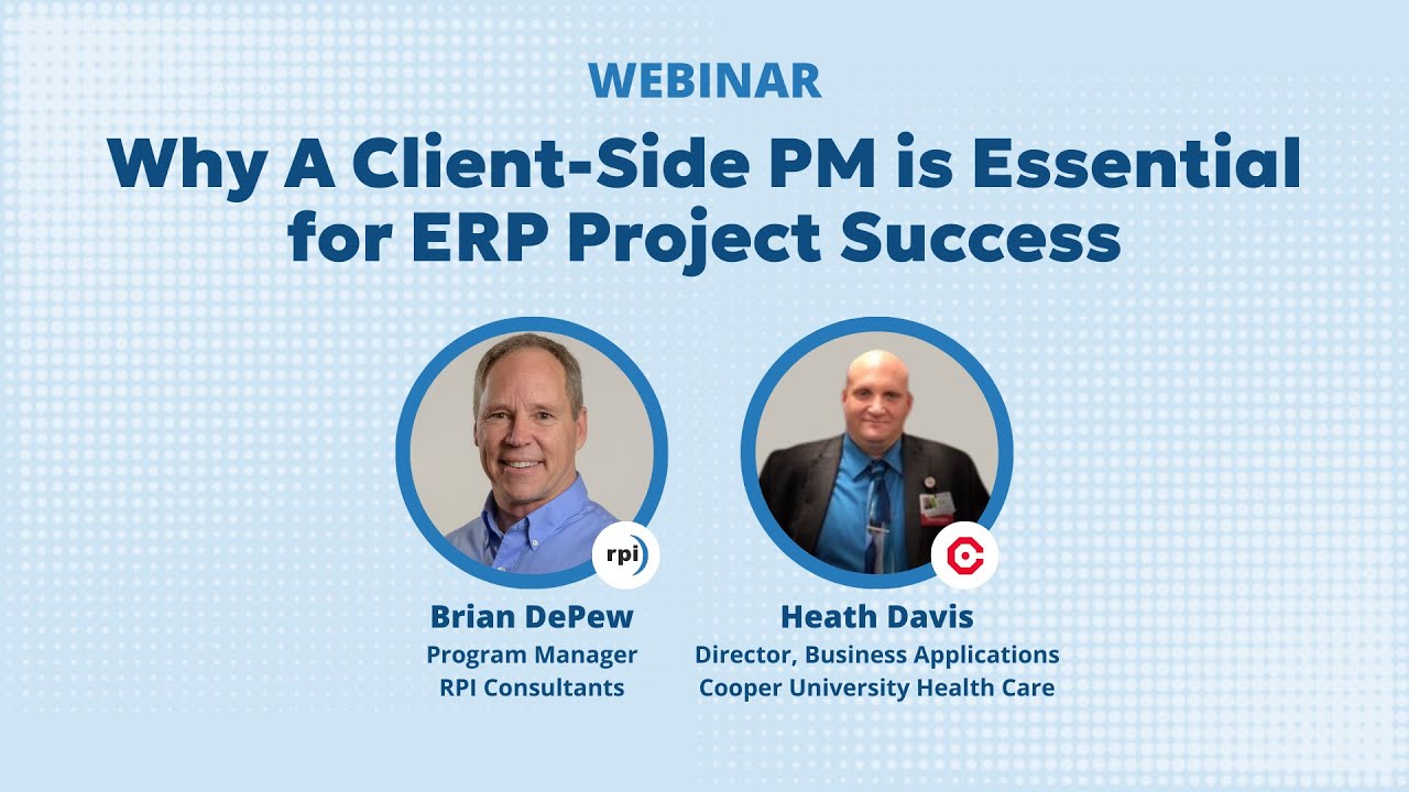 Why A Client-Side PM is Essential for ERP Project Success - YouTube