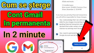 Să Ștergeți Contul Gmail Ștergeți Contul Google Definitiv