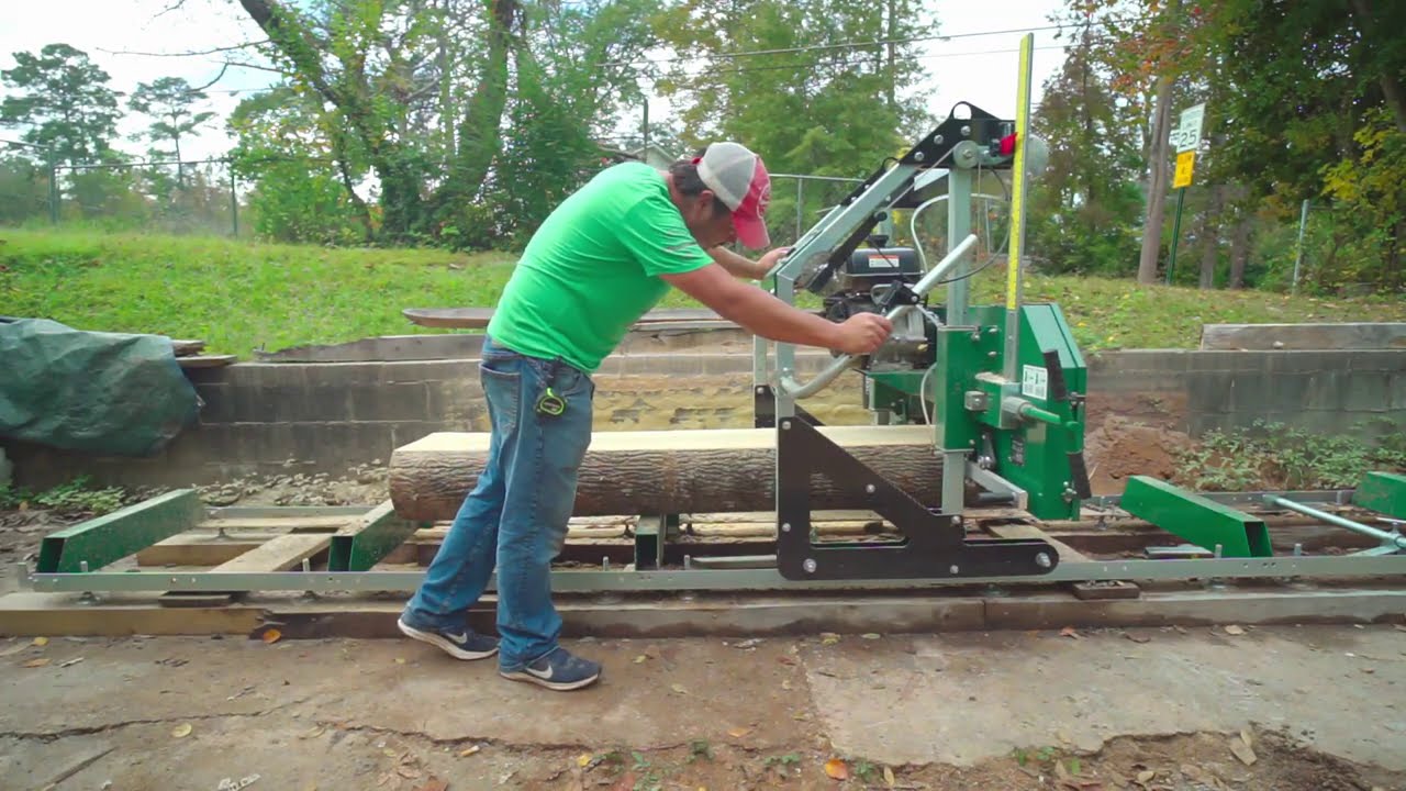 Milling 2 inch Poplar Slabs with Woodland Mills HM126 14hp YouTube
