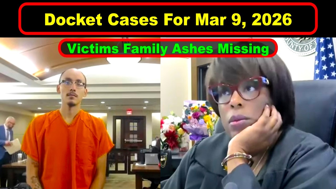 Judge Boyd's Docket From Mar 9th,  2026  - Vikky's Court Watch