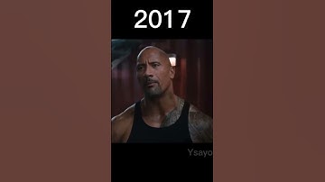 Evolution of Dwayne Johnson #shorts  #evolution