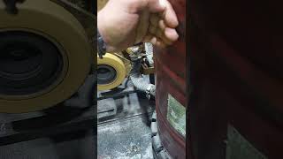 Cat engine testing after rebuilding first starting