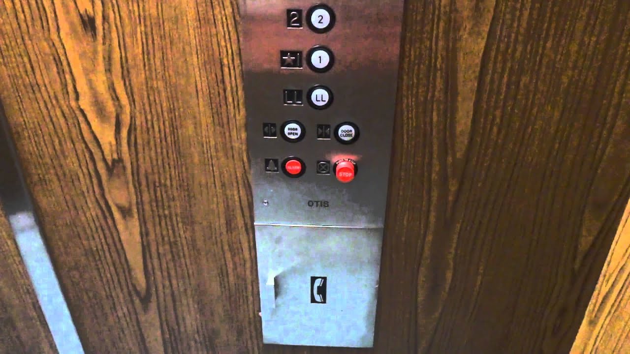 otis elevator with gal fixtures @ kcld radio station, st.cloud mn - YouTube
