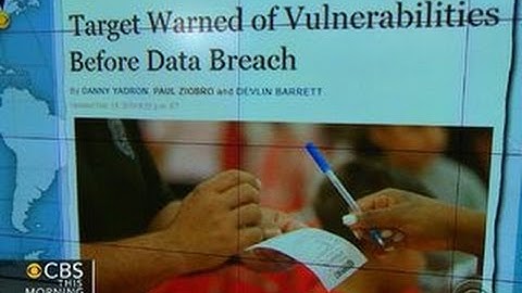 Headlines: Target warned of security threat months before hack