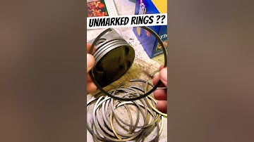 How to Install Unmarked Piston Rings