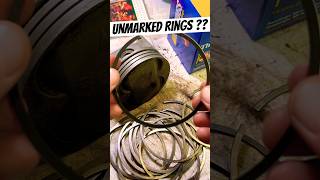 How To Install Unmarked Piston Rings