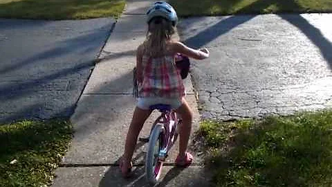 Avery: Learing to Ride Her Bike