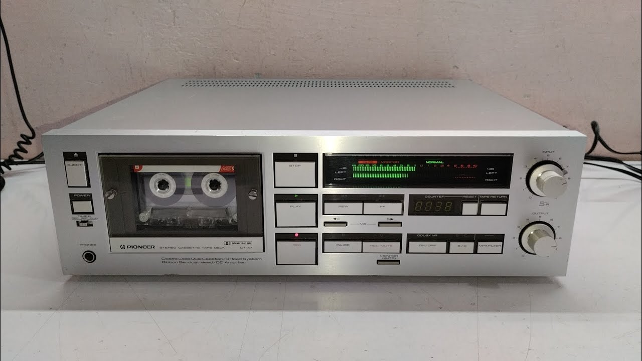 Pioneer CT-A7 3head Stereo Cassette Deck Recording Demo 