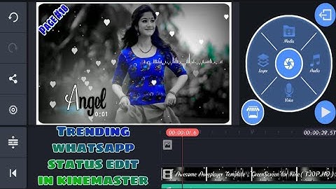 How to make a trending whatsapp status videos / Kinemaster tutorial in tamil / love status editing