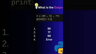 What will be the output? 🧠  👇 Comment your answer!  #Python #CodingQuiz #shortvideo #subscribe