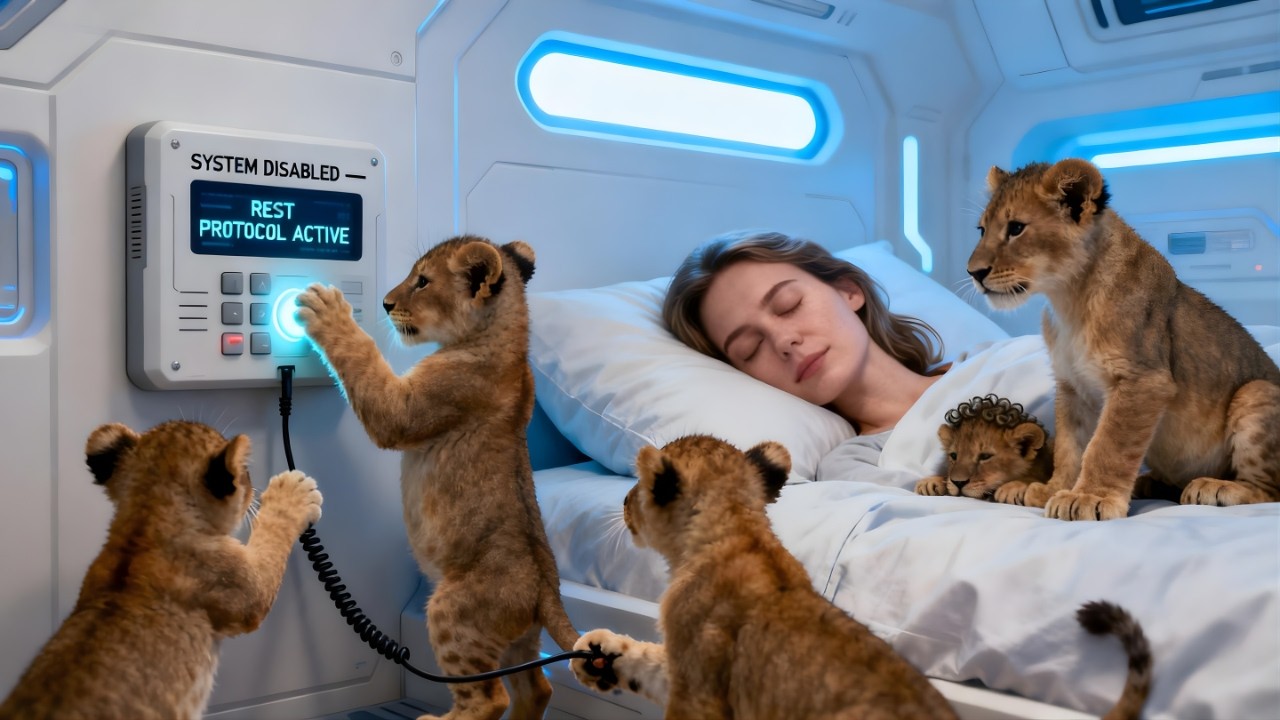 Она пропустила утренний будильник — детеныши хищников отключили его, решив, что ей нужно больше о...