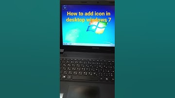 How to add system icon on desktop in Windows 7.
