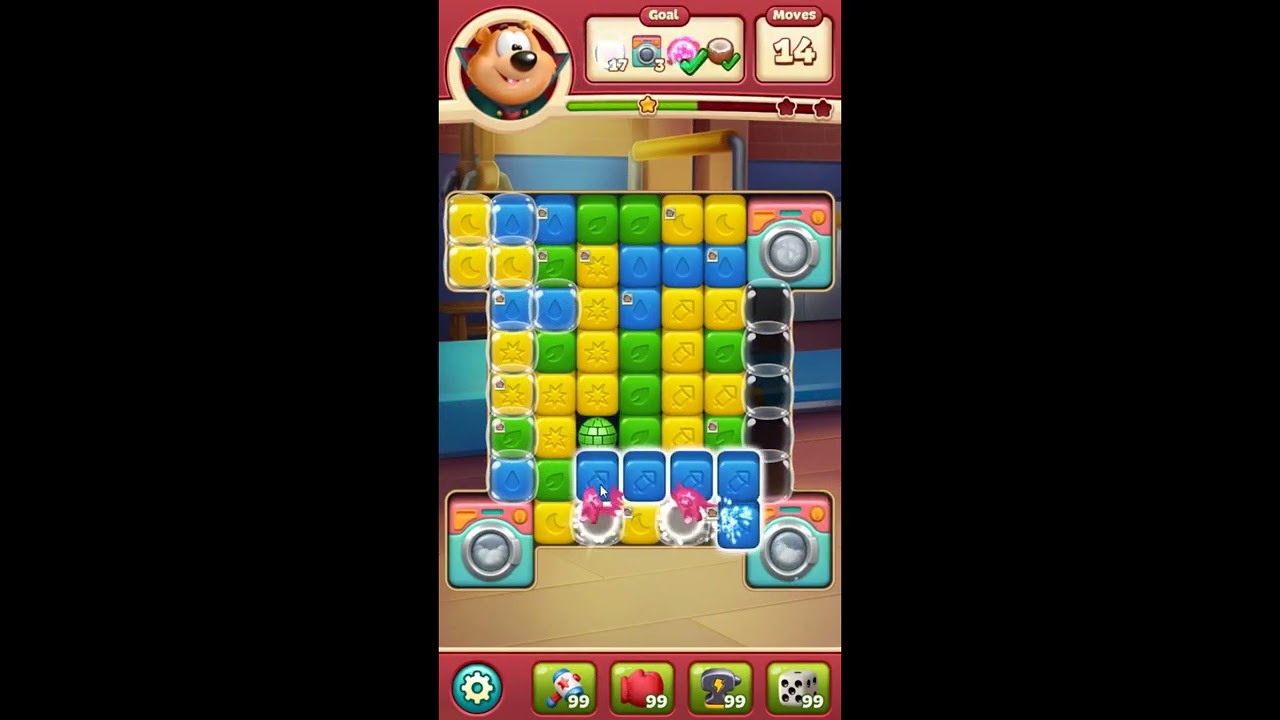 Toon Blast Level 8489 - NO BOOSTERS 🐻🐺🐱 | SKILLGAMING ✔️