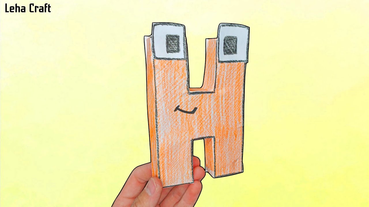 Paper Craft | Russian Alphabet Lore Н | Alphabet Lore | RALR - YouTube