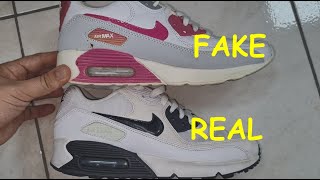 Nike Airmax 90 real vs fake review. How to tell original Nike Airmax 90 sneakers screenshot 3