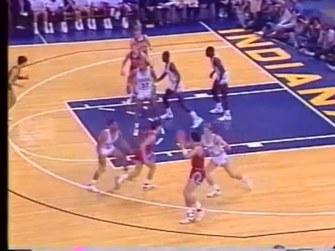 1988 IHSAA State Semifinal #1: Muncie Central 60, Bedford North Lawrence 53 - YouTube