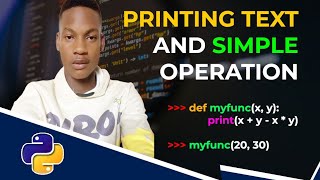 Python Tutorial: Printing Text, Variables, Assignment Operators