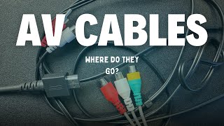Where Do The Red, White, and Yellow Cables Go?