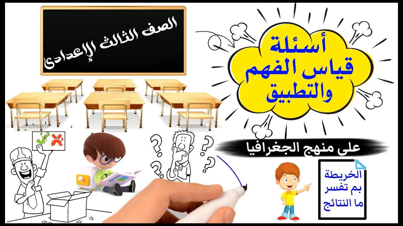 مراجعة دراسات للصف الثالث الإعدادى | أسئلة قياس الفهم والتطبيق | جغرافيا