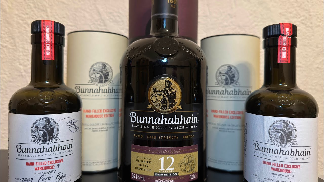 SCOTCH WHISKY. ДЕГУСТАЦИЯ BUNNAHABHAIN 12 Y.O. CASK STRENGTH 56,4% ABV, 2025 & HAND FILLED RELEASE.