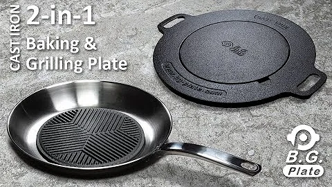 Now on Kickstarter: 2-In-1 Cast Iron Baking & Grilling Plate