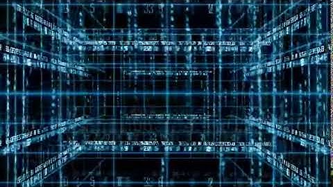 stock footage line digital data and number matrix text background rotating