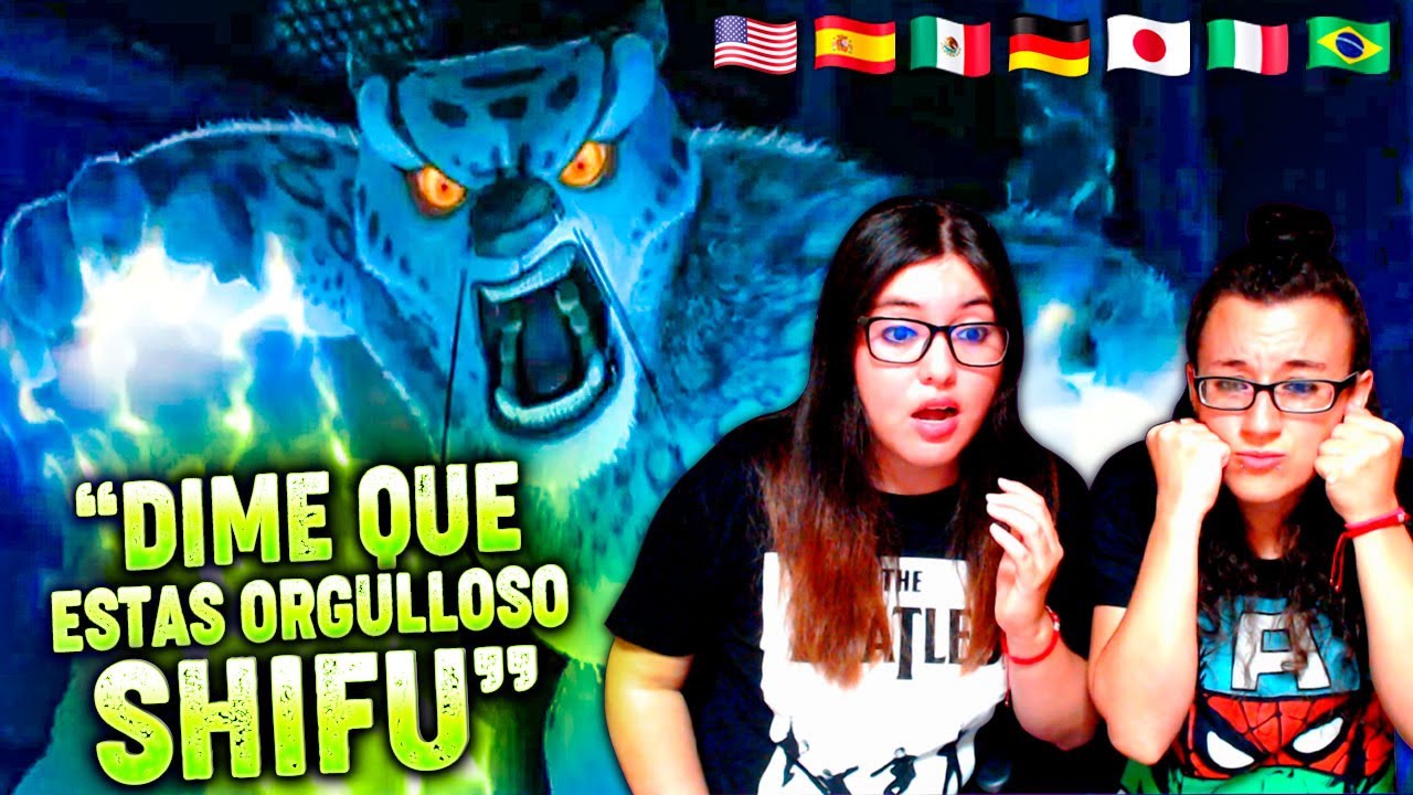 REACCIONAMOS a los 6 DOBLAJES de KUNGFU PANDA🐼 