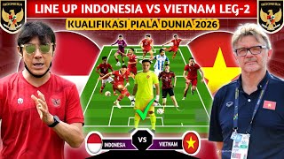 KEJUTAN LEG-2 DIMARKAS VIETNAM ,LINE UP MENGERIKAN INDONESIA VS VIETNAM DI LAGA KE DUA 2024