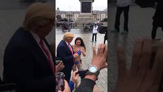 Sexy girls with President Donald trump in Masti by Road Mr.Trump