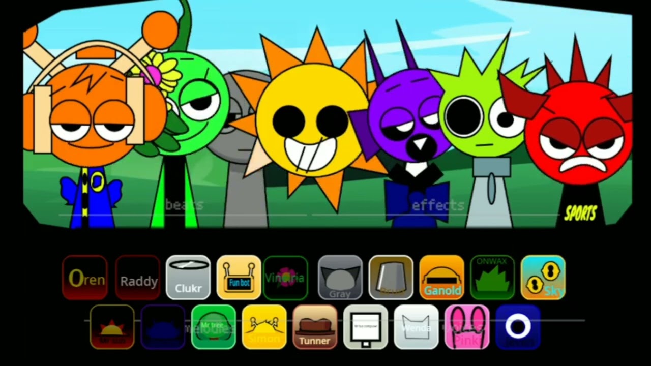 Incredibox Sprunki Parodybox Remade 🎭 Оригинальный стиль пародибокса и классическое звучание. Гей...