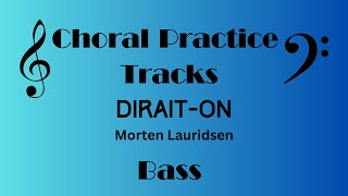 Dirait-On | BASS Practice Track | Morten Lauridsen