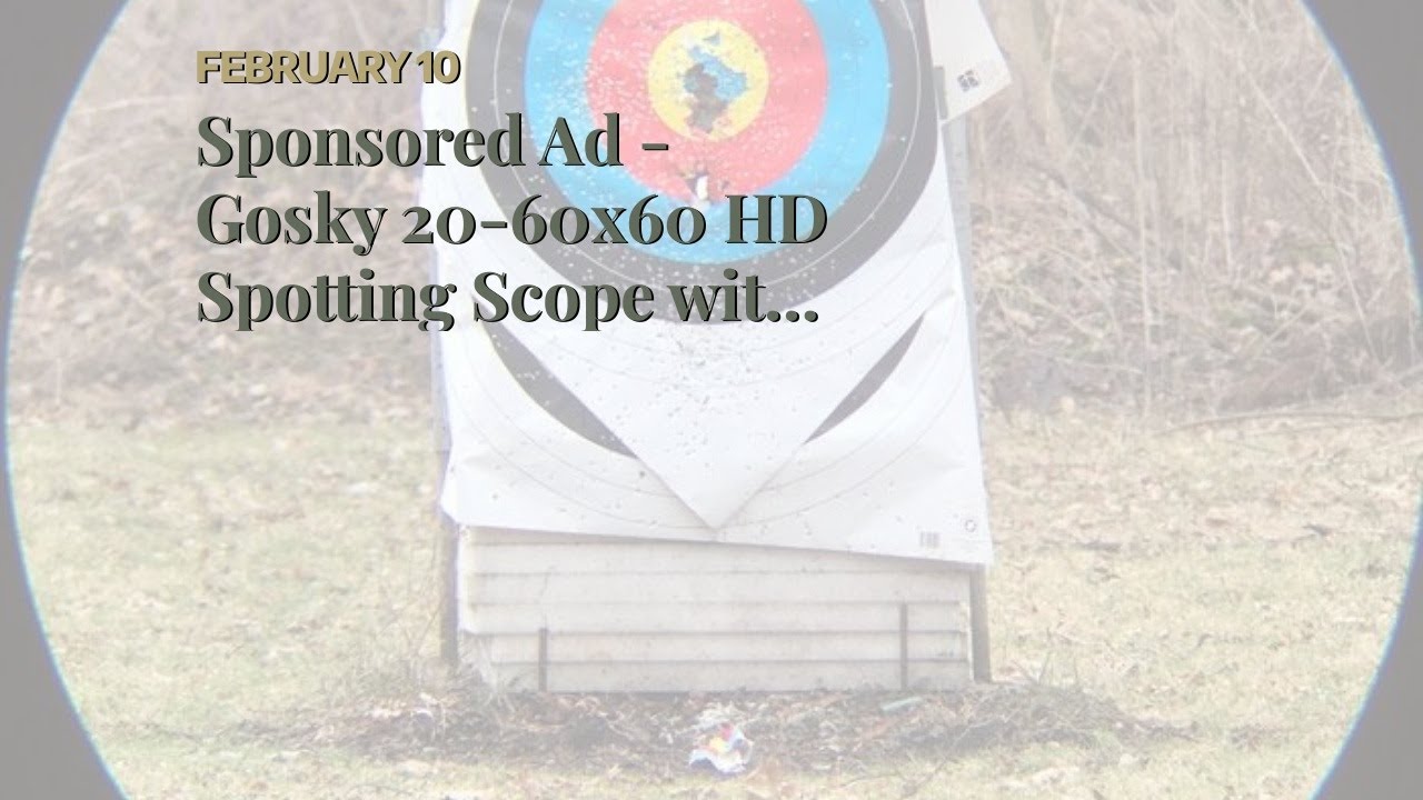 Video Review Gosky 2060x60 HD Spotting Scopes with Tripod, Smartphone