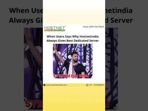 Systumm Hai Bhai | Dedicated server | Web Hosting | Hostnetindia