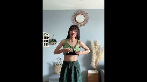 Biến áo 2 dây croptop thành bikini đi tắm biển chỉ trong 2 phút #xuhuong#trend