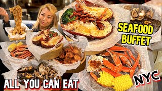 HOW MUCH DO I EAT AT SEAFOOD BUFFET at Crab House in NYC!! #RainaisCrazy
