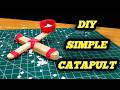 DIY Simple Catapult Using Ice Cream Sticks 🔥 | Easy homemade catapult at home 🔥