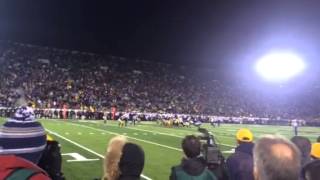 Northwestern's Jack Mitchell hits game winning field goal in OT to win at #15 Notre Dame