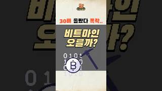 30배 올랐다 폭락한 주식 다시 오를까?