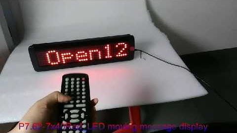 M500N-7×40R1-Ⅱ_ P7 62 7x40R Signle line LED moving message display