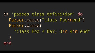 Parsing Expression Grammar (PEG) [08]: Parsing Class Definitions