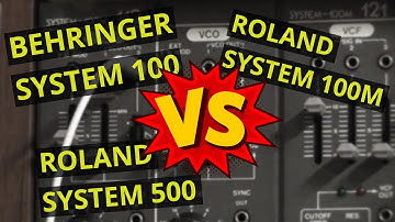 Behringer System 100 vs. Roland System 100M vs. Roland System 500 Sound Demo (no talking)