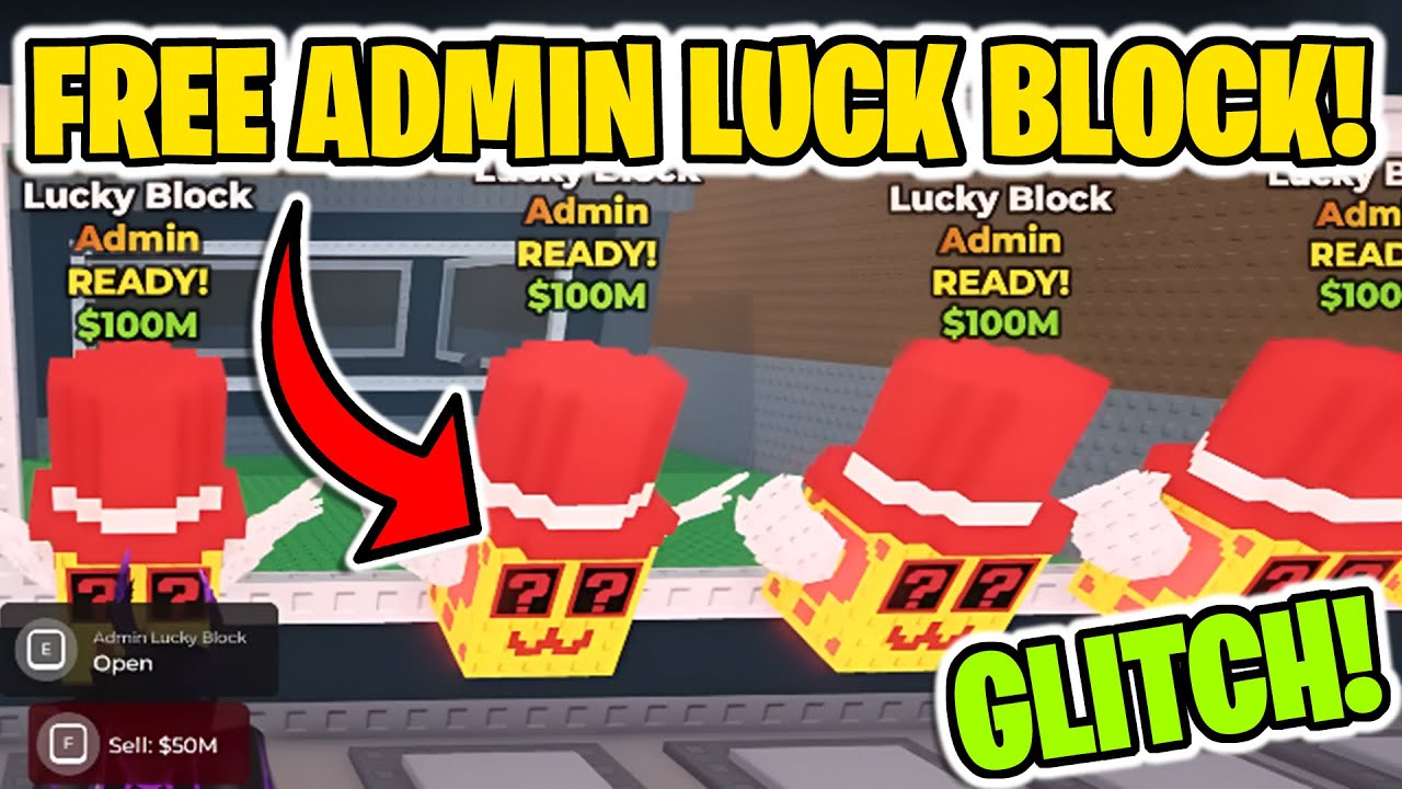 HOW TO GET ADMIN LUCKY BLOCK IN STEAL A BRAINROT FOR FREE - YouTube