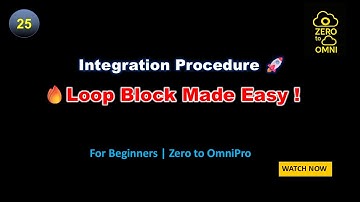 25 Integration Procedure - Loop Block | Explained with 3 Simple Examples | Omnistudio Salesforce