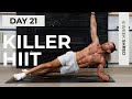 40 Min FAT BURNING WORKOUT - Full Body HIIT Cardio, No Equipment, No Repeat | 6 WEEK SHRED - DAY 21